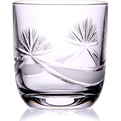 Bohemia Crystal Ručně broušené sklenice na whisky a rum Mašle 280ml (set po 6ks)