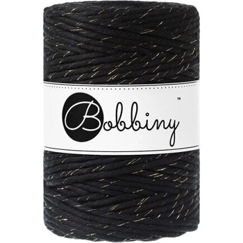 Bobbiny Macrame Cord 5 mm 100 m Golden Black юта (MX-E118)