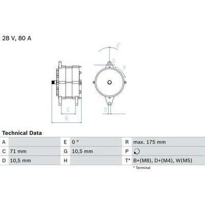 generátor BOSCH 0 986 039 340