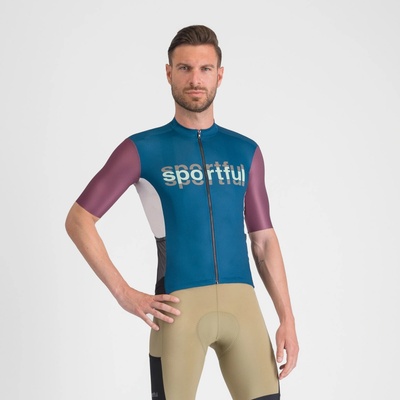 Sportful Supergiara LOGO teal blue/bordo