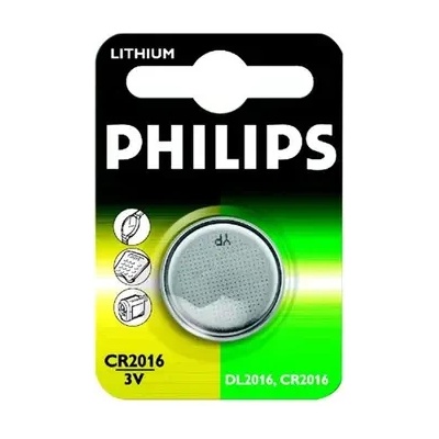 Philips литиева батерия тип копче 3.0V, 1-blister (20.0 x 1.6) (CR2016/01B)