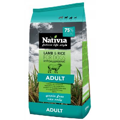 Nativia Dog Adult Lamb&Rice 15kg