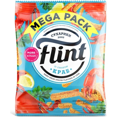 FLINT Snack z pšeničného chleba s príchuťou kraba 50 g