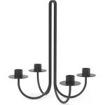 ferm LIVING Свещници за класически свещи Sway с четири части черни (1104266337)