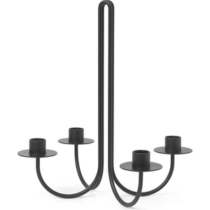 ferm LIVING Свещници за класически свещи Sway с четири части черни (1104266337)