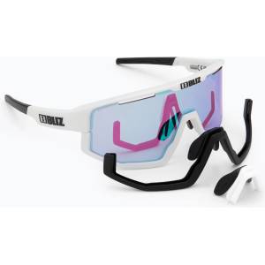 Bliz Слънчеви очила Bliz Fusion Nano Optics Nordic Light matt white/ coral/ orange in blue multi Слънчеви очила