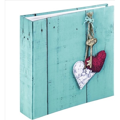 Fotoalbum Hama memo RUSTICO LOVE KEY 10x15/200, popisové pole, zasouvací