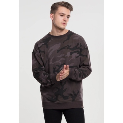 Urban Classics Мъжка блуза в тъмен камуфлаж Urban Classics Camo Crewneck UB-TB1782-00784 - Камуфлаж, размер S