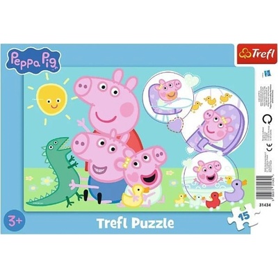 TREFL Prasátko Peppa Nejmilejší prasátko 15 dílků