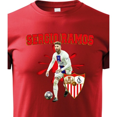 Dětské tričko Sergio Ramos Červená Canvas tričko Bezvatriko.cz 2380