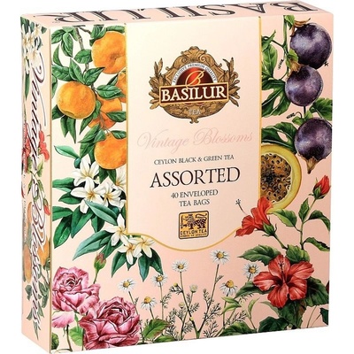 Basilur Vintage Blossoms Assorted obal 40 gastro vreciek