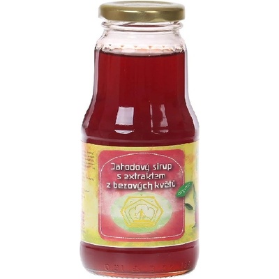 Svobodný statek Bio sirup jahodový s bazovým kvetom 300ml