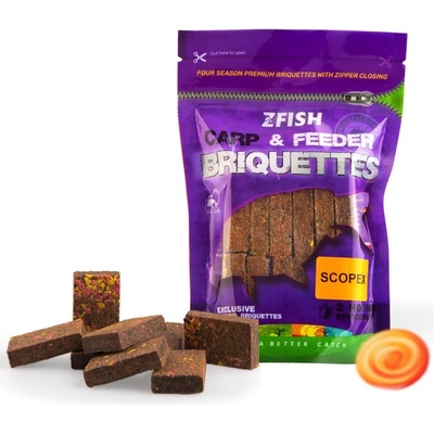 Zfish Zakrmovacie Brikety Carp & Feeder Briquettes 220g Scopex