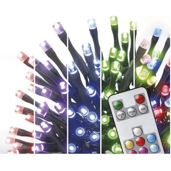 Emos D4AA02 LED vianočná reťaz 10 m vonkajšia aj vnútorná RGB ovládač programy časovač