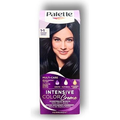 Palette Intensive Color Creme farba na vlasy 1-1 (C1) Modročierna 50 ml
