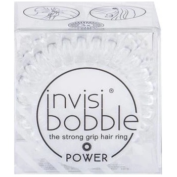 Invisibobble Power Hair Ring 3 ks gumička na vlasy pro ženy Crystal Clear