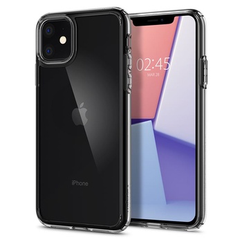 Image 1 of Spigen Ultra Hybrid Case - хибриден кейс с висока степен на защита за iPhone 11 (прозрачен)