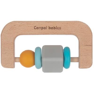 Чесалка от дърво и силикон Canpol (80/301C)