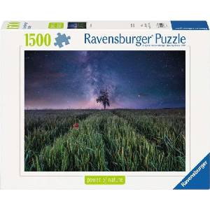 Ravensburger Пъзел Ravensburger от 1500 части - Нощно небе над нивата (12000799)