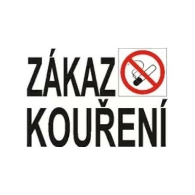Informační tabulka zákaz kouření A5