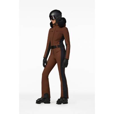 Goldbergh Parry Ski Suit Faux Border Long Deep Mocha