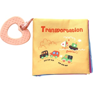 KikkaBoo Образователна текстилна книжка с чесалка Transportation (31201010273)