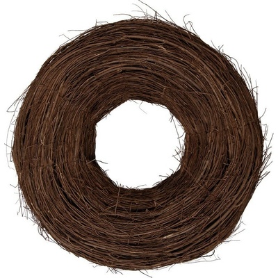 Přírodní hnědý proutěný jilmový věnec Elm L - Ø 60*18 cm - Clayre & Eef