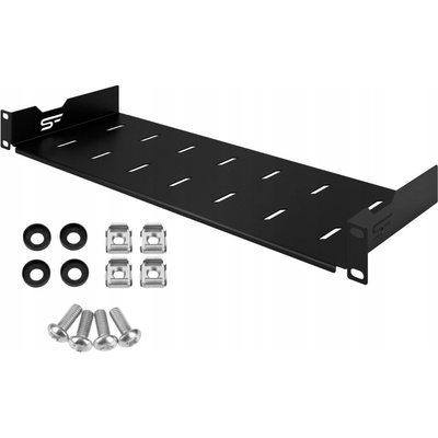 Pevná police RACK Standard 1U 19" 170 černá StalFlex