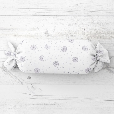 Biante Vankúš valec bonbon Sandra SA-189 Odkvitnuté púpavy 15x40