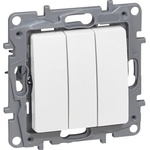 Legrand Троен ключ сх. 1 niloe 10a бял (m0191004)