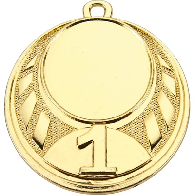 Medaile průměr 45 mm s číslem Zlatá