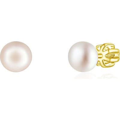 Olivie náušnice PERLY AAA GOLD 9117