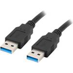 Lanberg Кабел LANBERG USB-A, USB-A 3.0 0.5m черен - CA-USBA-30CU-0005-BK (CA-USBA-30CU-0005-BK)