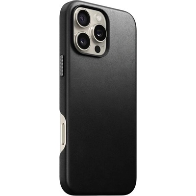 Nomad Traditional Leather Case MagSafe kryt iPhone 16 Pro Max čierny