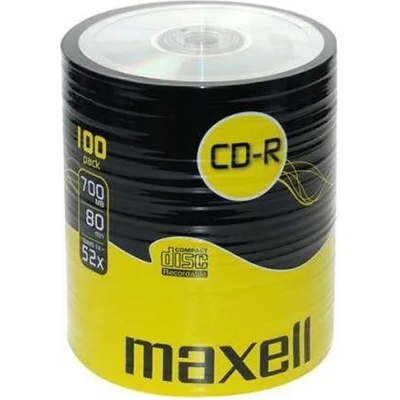 Maxell Оптичен носител CD-R, 700MB, Maxell, 52x, 100 бр