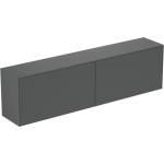 Ideal Standard Atelier Conca стенен шкаф с 2 чекмеджета и плот 200 см мат антрацит (T4332Y2)