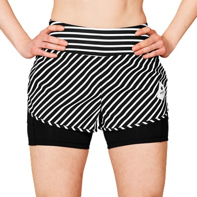 Saysky Шорти Saysky W Stripe Pace 2 in 1 Shorts 3 Цветен Velikost XS