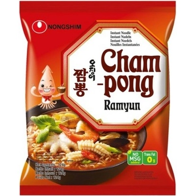 Nongshim Instantní ramen Champong s příchutí mořských plodů 124 g