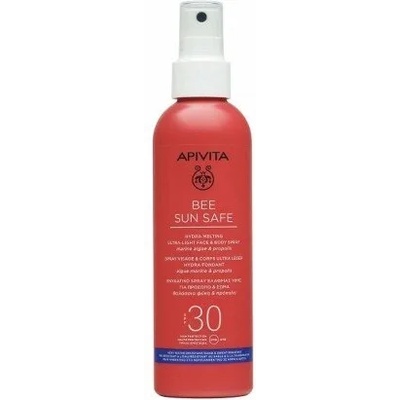 APIVITA Слънцезащитен лек лосион за лице и тяло, Apivita Bee Sun Safe Hydra Melting Ultra Light Face & Body Spray SPF30 200ml