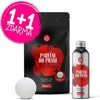 Nanolab parfém do prania aj sušičky Red diamond 300 ml + vlnená guľa