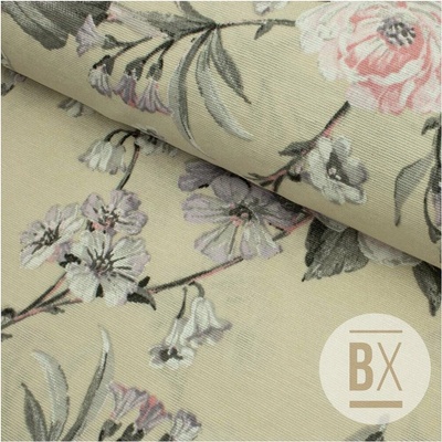 Španělska Loneta - Violet Flower Pattern