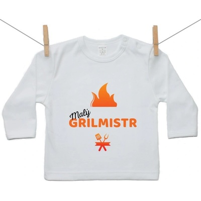Boodyy tričko s dlouhým rukávem malý grilmistr