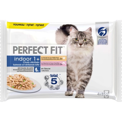 Perfect Fit Sterilise Indoor Adult 1+ kuře & losos 96 x 85 g