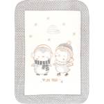 KikkaBoo Супер меко бебешко одеяло Kikkaboo - Love Pingus, 110 х 140 сm, Сиво (31103020083)