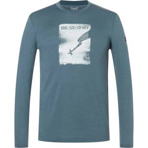 super. natural Мъжка блуза с дълъг ръкав super. natural The SN Story L/S Longsleeve - Stormy Weather / Various (216-9146-0212)
