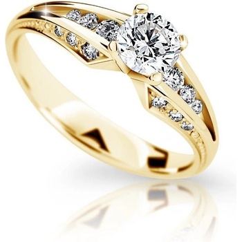 Danfil DF2103 zásnubný prsteň zo žltého zlata