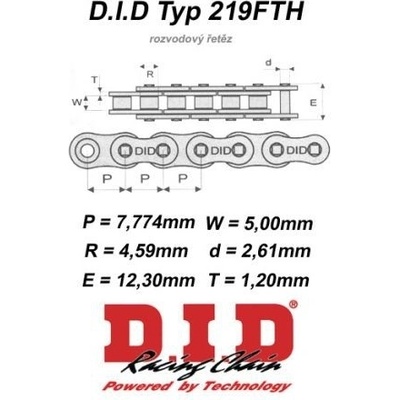 D.I.D Řetězová spojka 219FTH | Zboží Auto