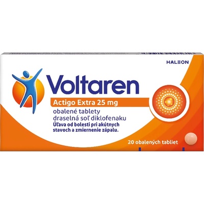 Voltaren Actigo Extra 25 mg tbl.obd.20 x 25 mg