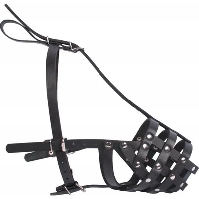 COLLAR Кожена намордник за куче Collar черен, твърд - доберман