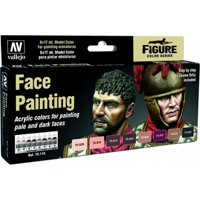 Vallejo Model Color Effects Set 70119 Faces Painting Set 8 by Jaume Ortiz